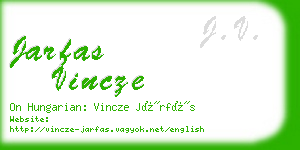 jarfas vincze business card